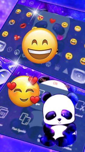 Cute Panda Galaxy Keyboard Theme – vue 4