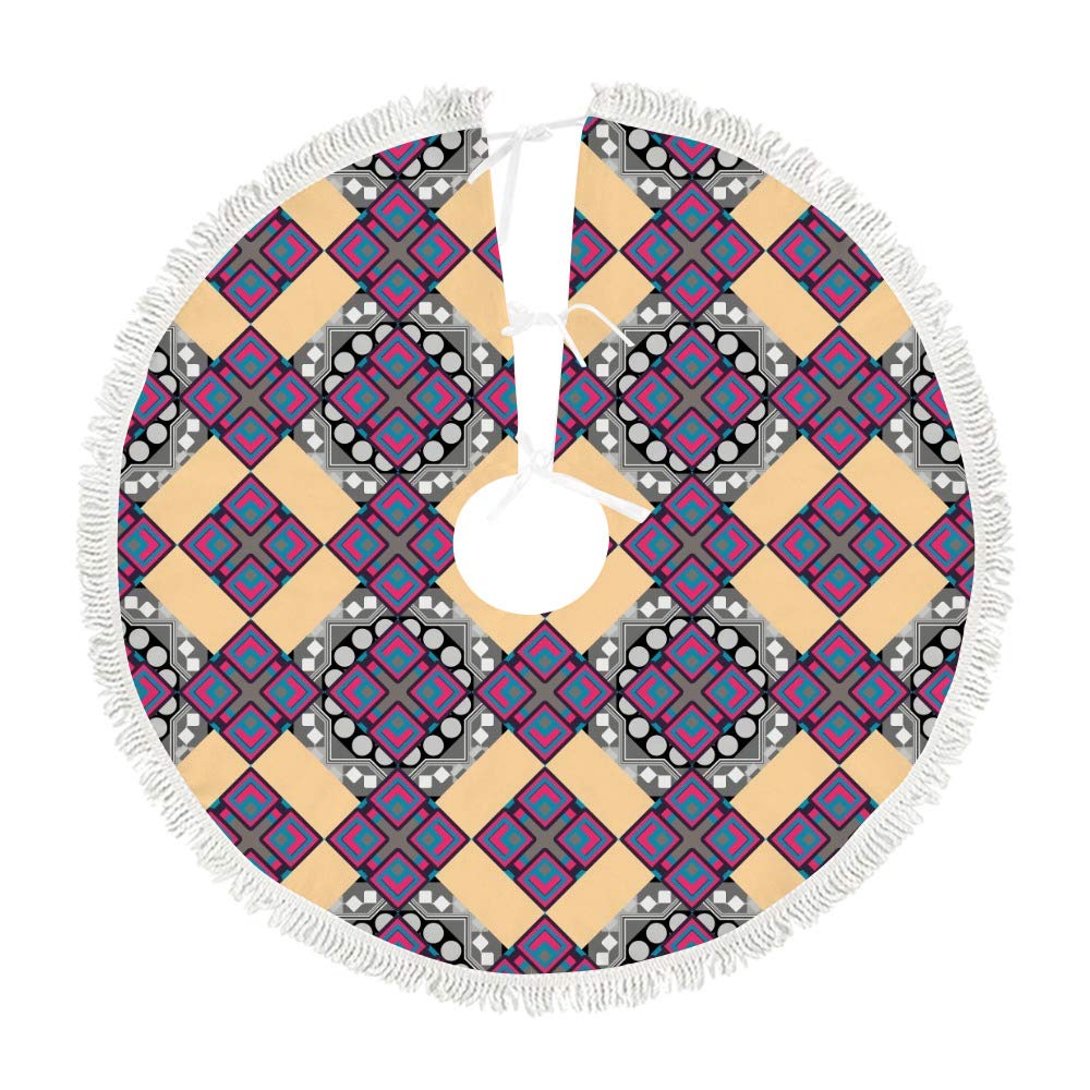 Tapis de sapin de Noël décoratif pour intérieur et extérieur