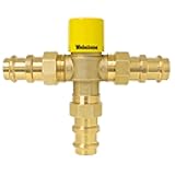 1 Inch, PRS, LF Brass Thermostatic Mixing Valve with Check with Temperature LO