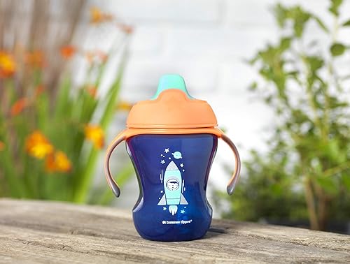 Vista 27 de Tommee Tippee Sippee - Vaso entrenador con asas, botella de agua para niños pequeños, a prueba de derrames, sin BPA, 8 onzas, 23.0 ft+, paquete
