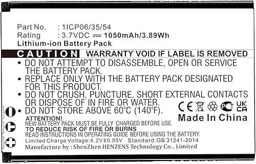 Miniatura 3 de Synergy Digital Batería para monitor de bebé, funciona con monitor de bebé Philips Avent SCD610, (iones de litio, 3.7 V, 1050 mAh), capacidad ultra