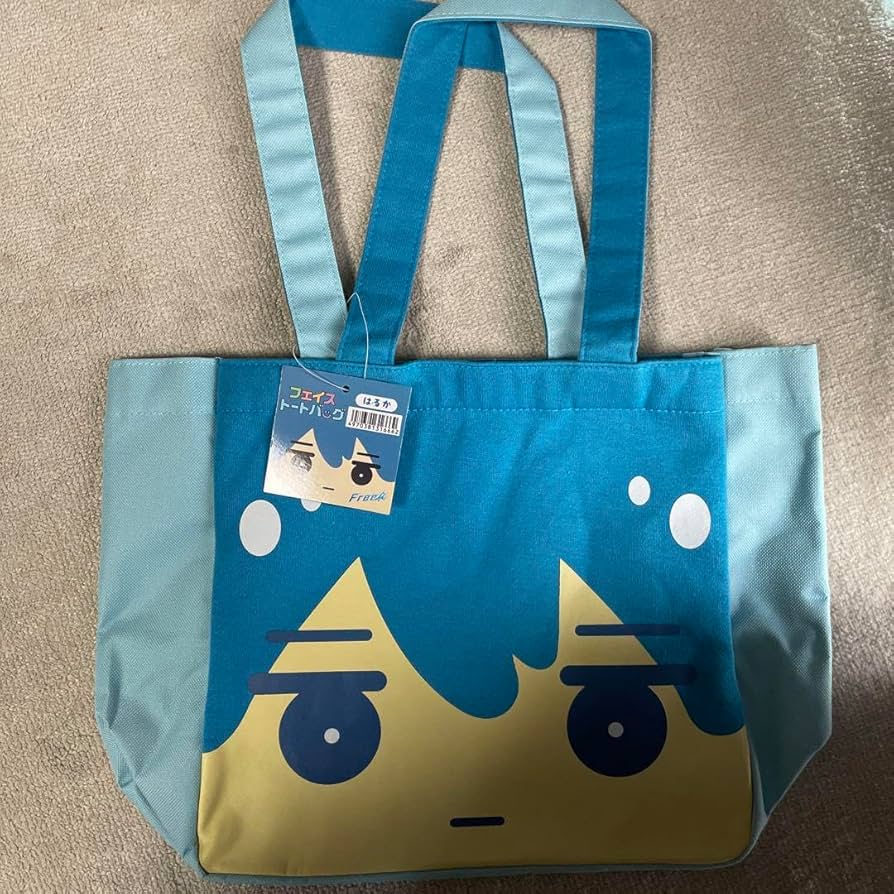 Amazon.co.jp: free 七瀬遙 フェイス トートバッグ おまんじゅう