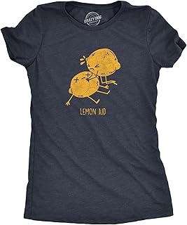 Womens Lemon Aid T Shirt Funny First Aid Lemons CPR Joke Tee for Ladies