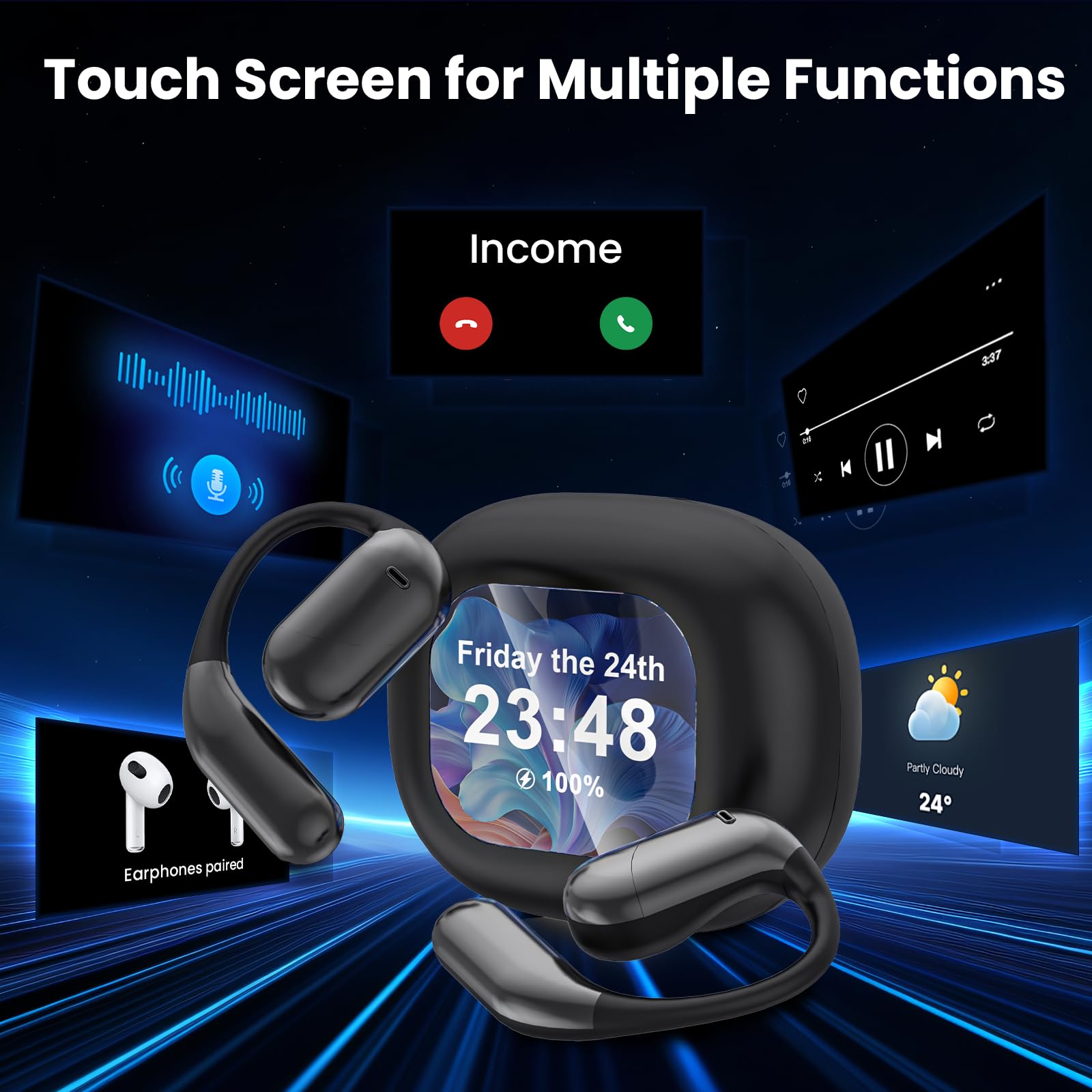 AI Translation Earbuds 144 Languages Smart Translate Headphone