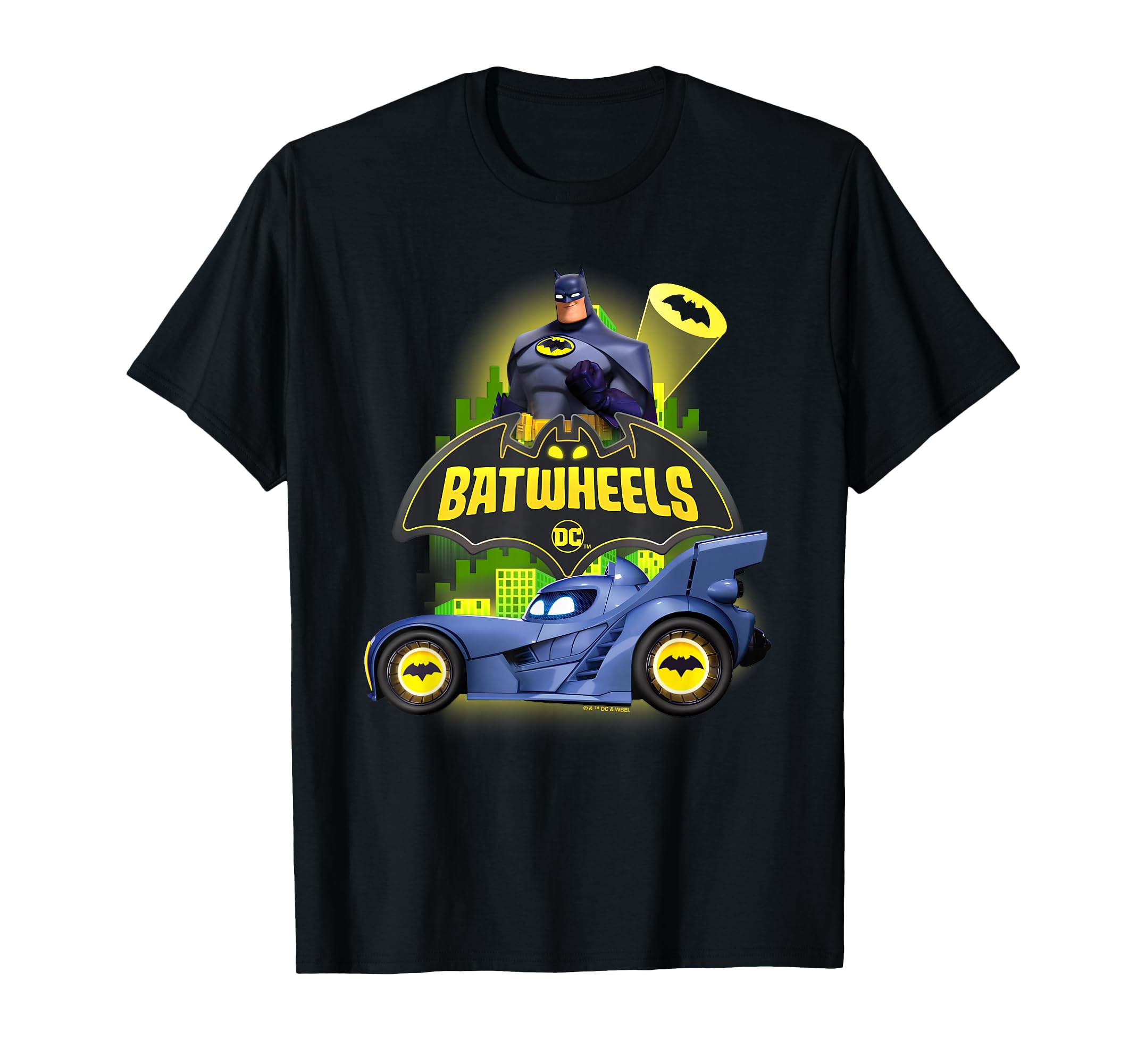 Amazon.com: Batman Batwheels The Bat and His Wheels T-Shirt : Clothing ...