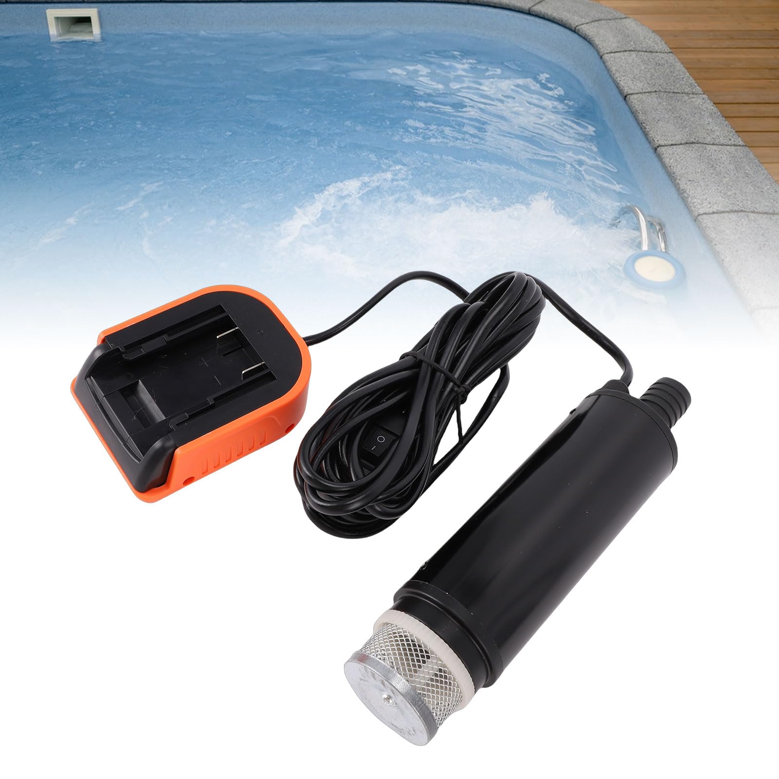 pompe à eau Submersible sans fil adaptée à la batterie DCB204 DCB200 7A 500GPH 16FT ascenseur 4500 tr/min pompe de puisard Portable