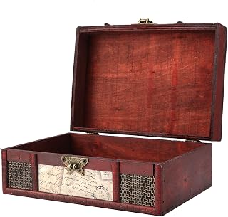 Wooden Box,Wood Box,Mens Jewelry Box,Wooden Jewelry Box,Jewelry Storage Box Organizer for Documents Chinese Design