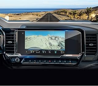 Coleya for 2022 2023 2024 Silverado 1500 Screen Protector (LT/RST/ZR2/LTZ/LT Trail Boss/High Country), for 2022 2023 2024 Sierra 1500 (SLE, Elevation, SLT), 13.4-Inch Tempered Glass (Updated)