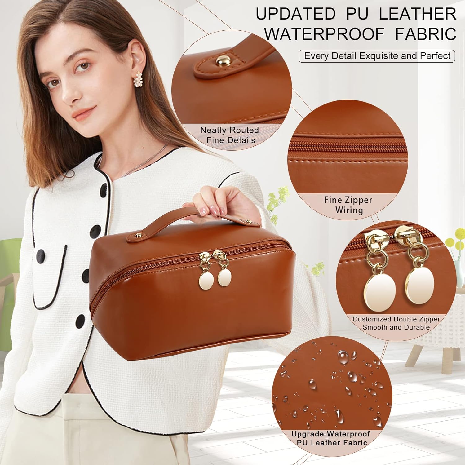 المميز - شنطة مستحضرات تجميل للسفر للنساء من توبول، شنطة مستحض... - view 2