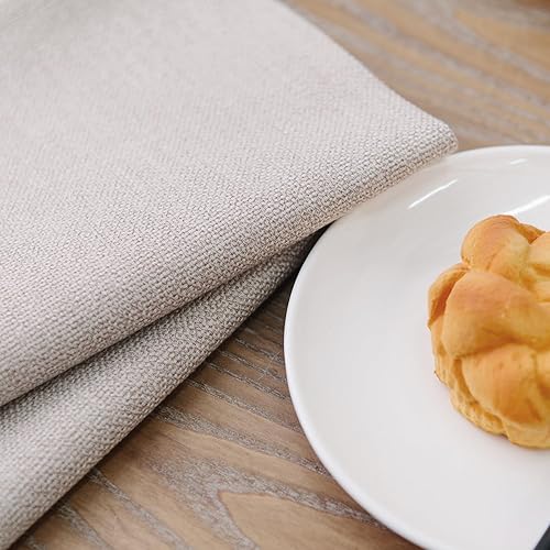 Miniatura 81 de Juego de 4 manteles individuales de lino suave hechos a mano resistentes al calor, manteles individuales para mesa de comedor, manteles individuales