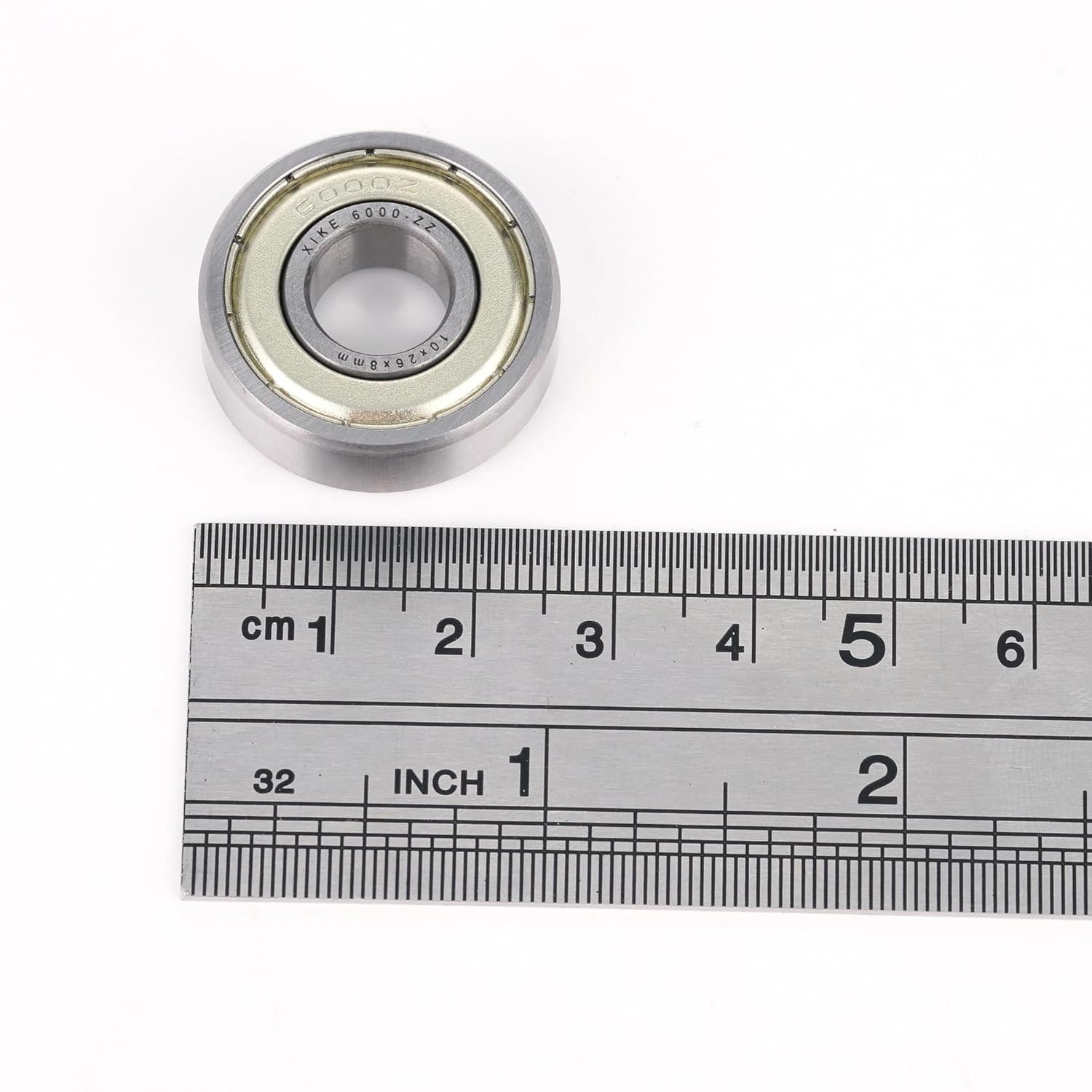 XiKe 6000ZZ Skateboard Bearings，Double Metal Seal Bearings 10x26x8mm, Deep Groove Ball Bearings for Electric Motor Applications Pack of 4 Pcs