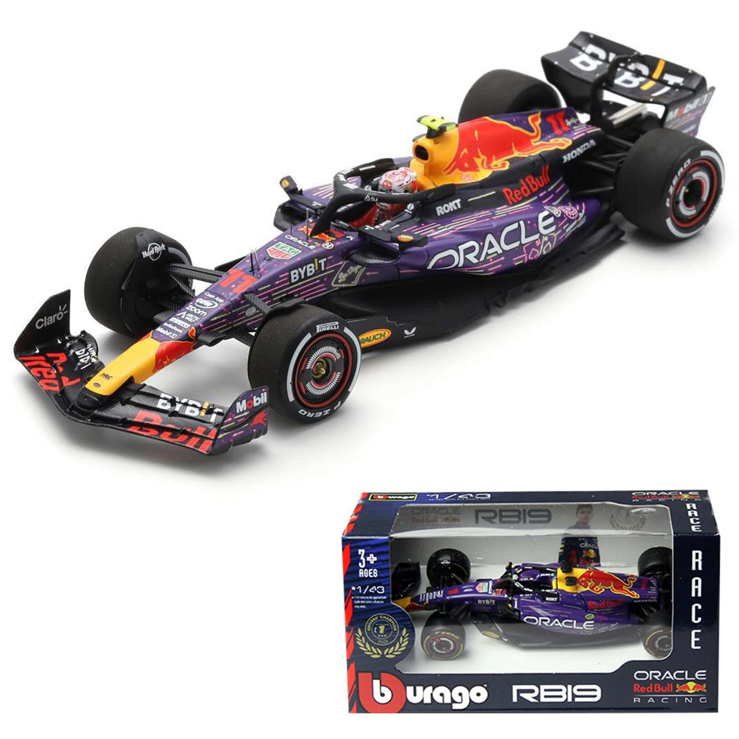Amazon.com: Red Bull Racing RB19 F1 GP Las Vegas Collection 1/43