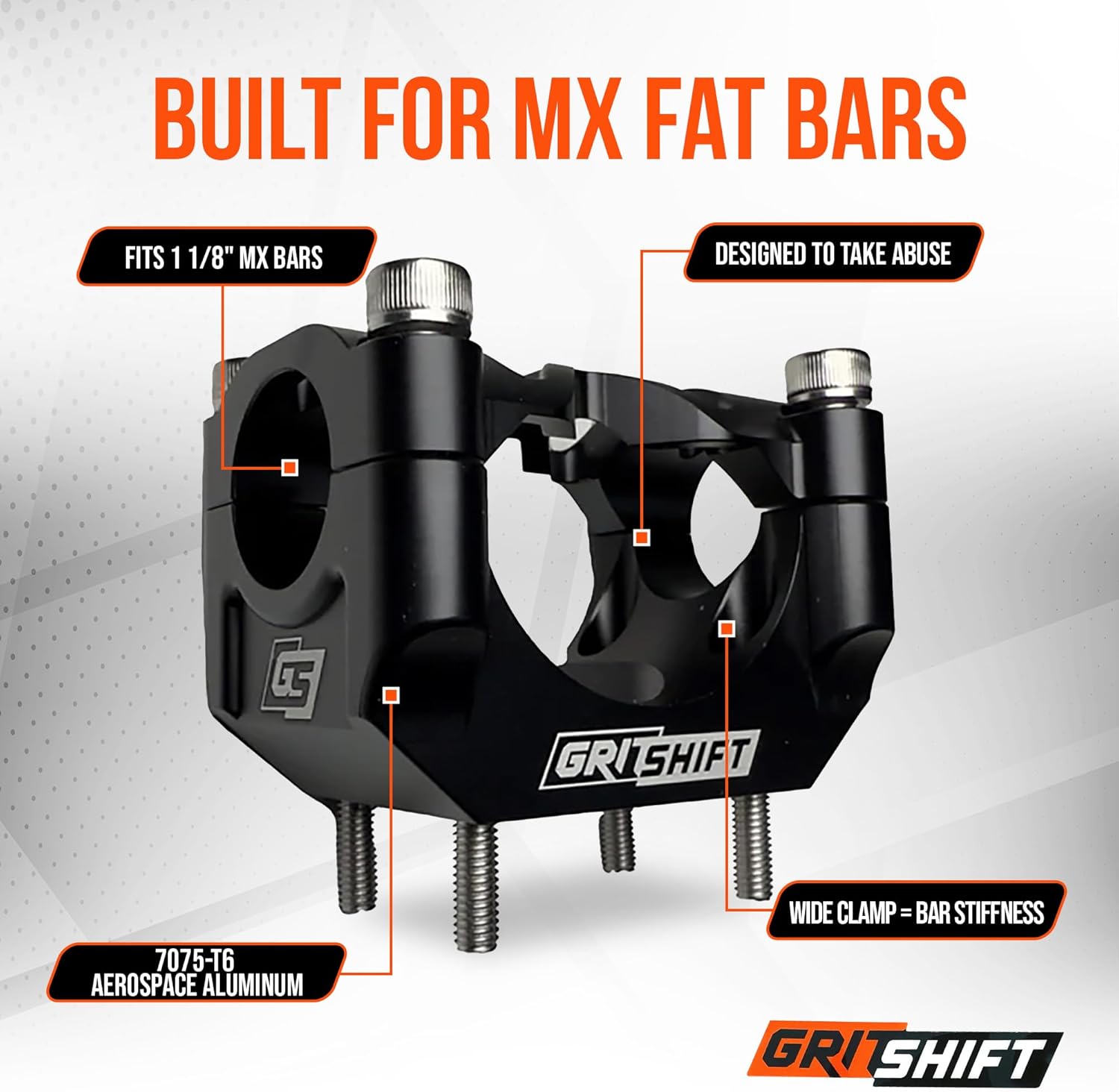 GritShift Heavy Hitter MX 1 1/8" Fat Bar Direct Mount Stem for SurRon & Talaria XXX