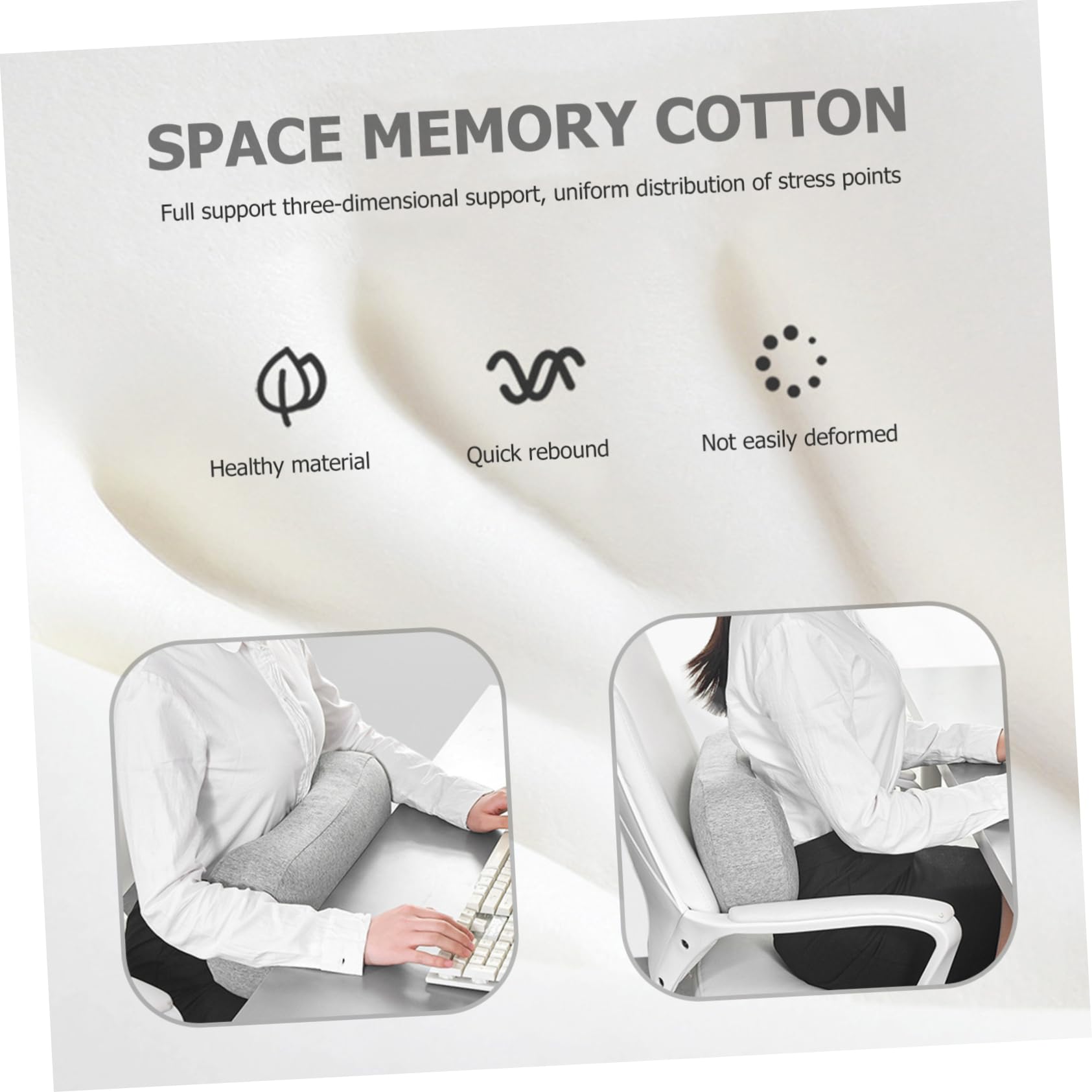 ABOOFAN Almohada de Viaje Portátil de Espuma Viscoelástica Mini 1 Pieza