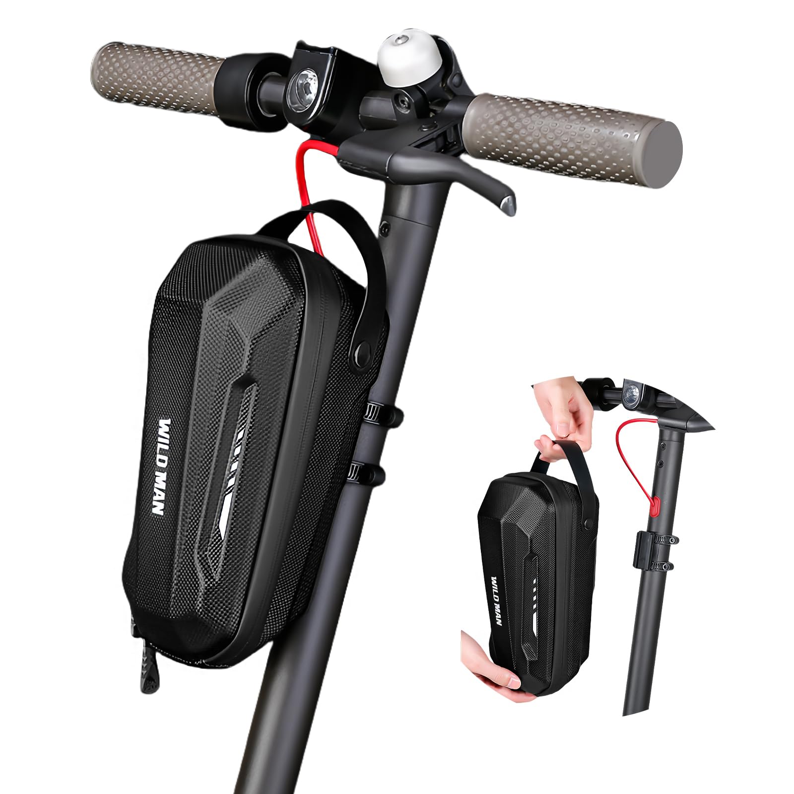 flintronic 2L Scooter Tasche, Lenkertasche für Elektroroller wasserdichte, Vordertasche für Elektroroller Xiaomi MI Mijia M365 Pro Segway Ninebot E ES1/2/3/4