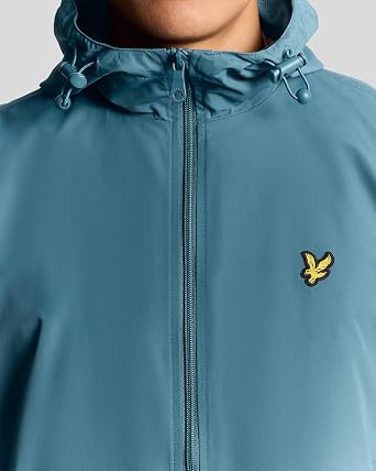 Lyle & Scott Mens Zip Through Hooded Jacket Deep Water