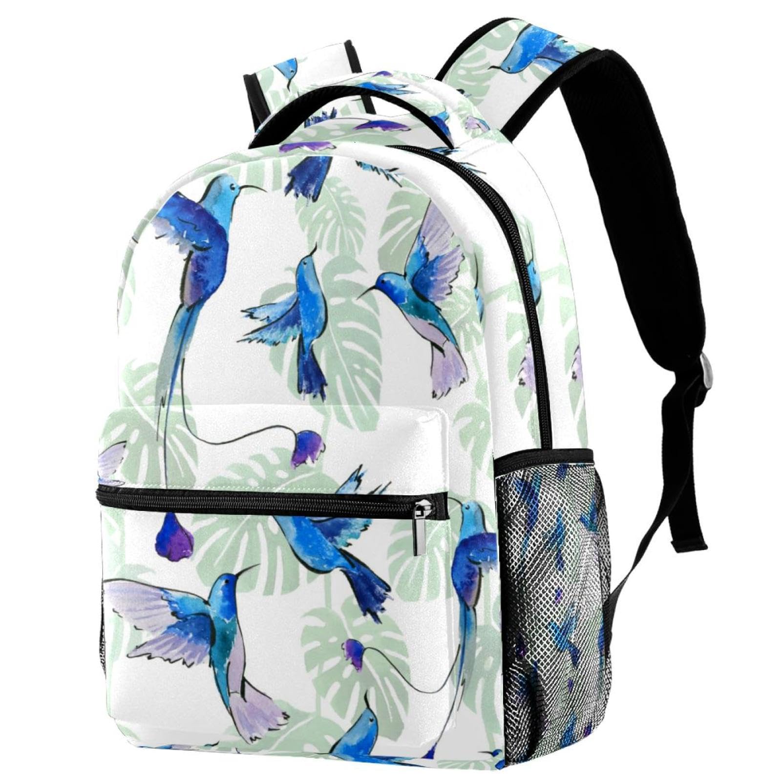 Sac à dos d'école filles garçons imprimé feuilles tropicales - 2
