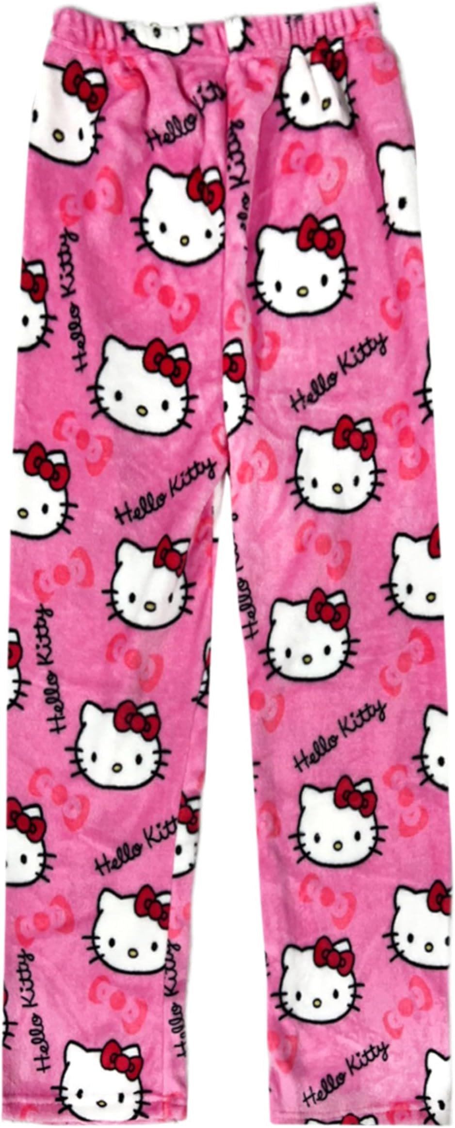 BIUGNVW Anime Pajamas Pants Women Cartoon Family Christmas Pajama Pants Kawaii Flannel Pajama Pants Black and Pink
