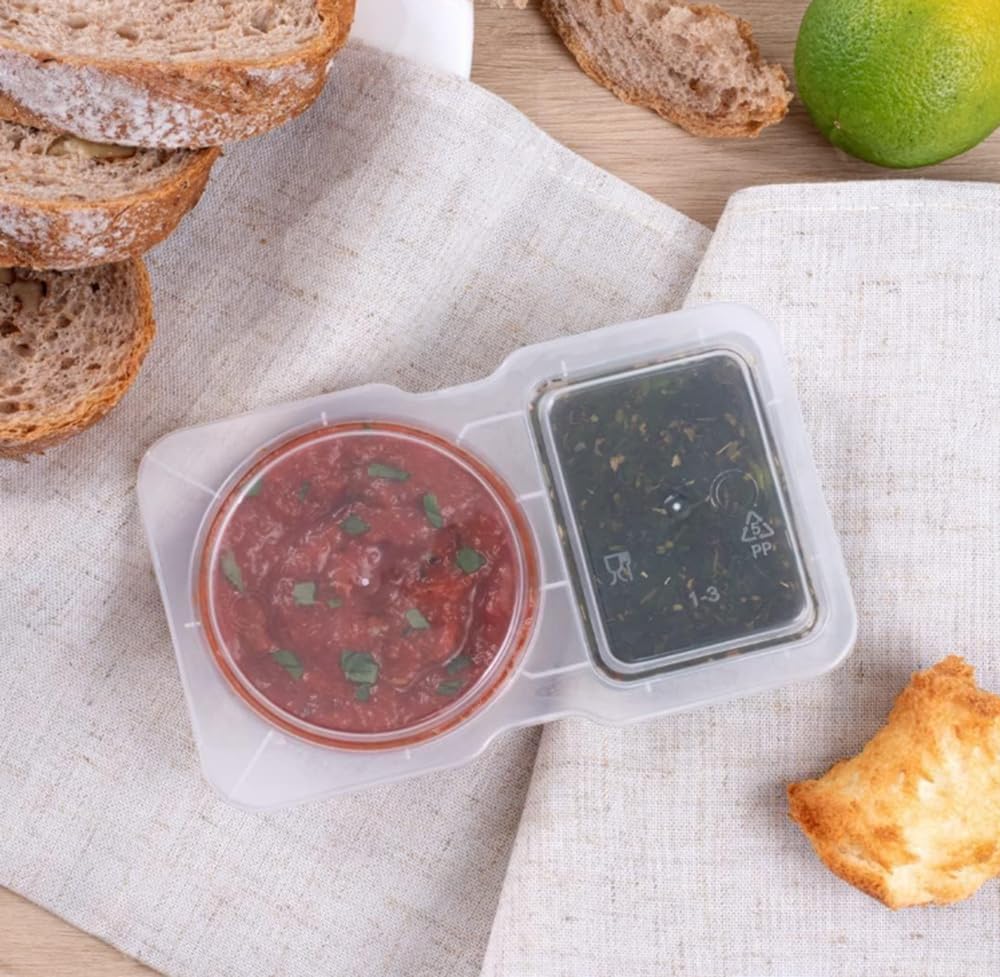 Generisch Snack Containers Reusable Snack Containers with Lids Snack Pack Containers Snack Box Container Snack Containers for Kids Condiment Containers with Lids Snack Containers for Adults (5pcs)