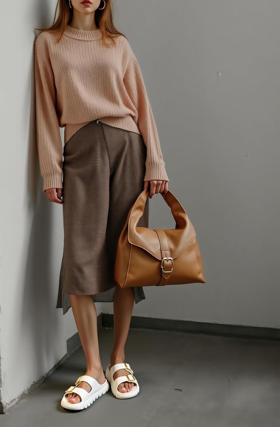 Women's Adjustable Double Strap Orthopedic Sandals - Waterproof High-Resilience EVA Platform Slides with Arch Support, Non Slip Recovery Slippers for Beach Pool Outdoor - Image 3