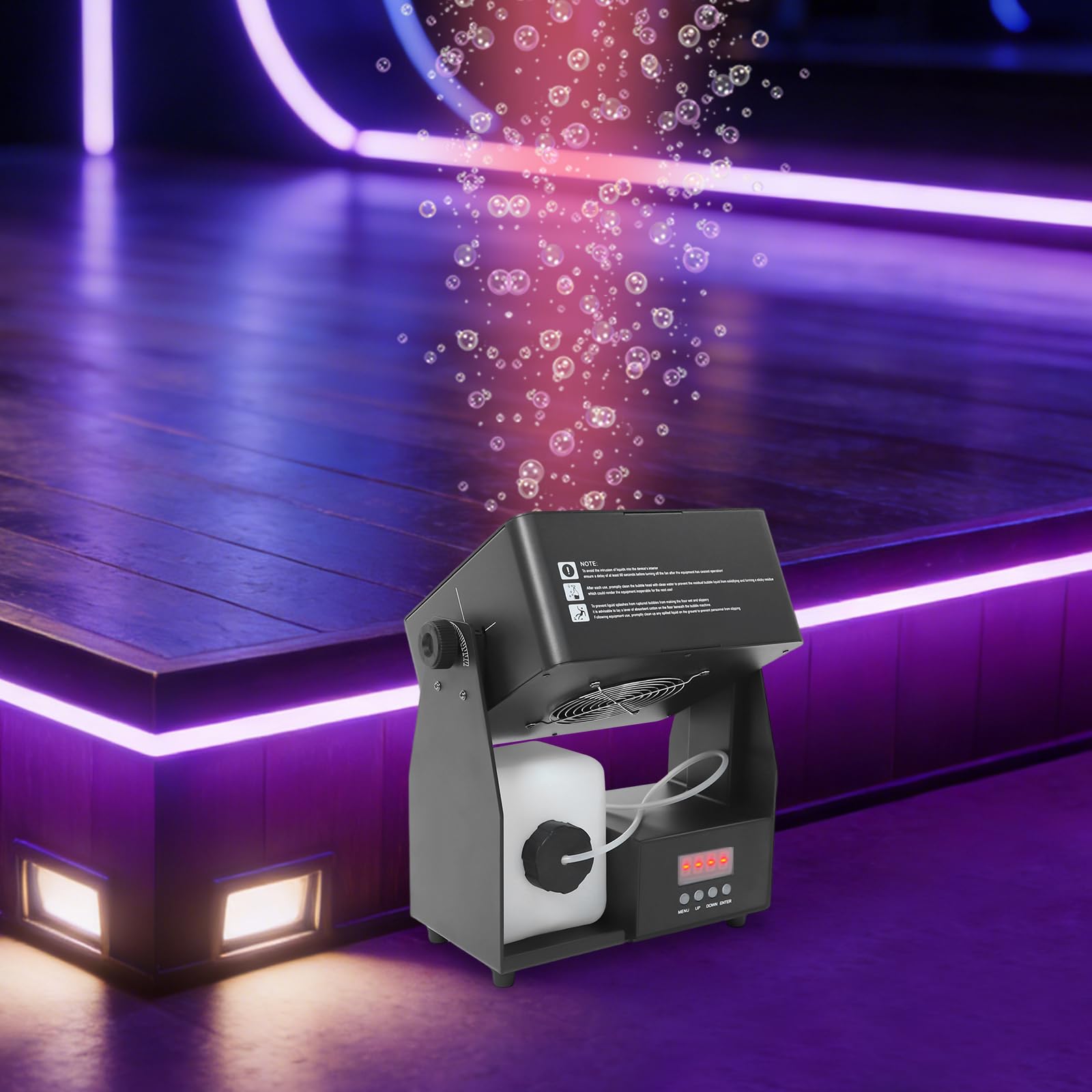 DMX512 maszyna do baniek mydlanych LED, z jedną głowicą, 90 W