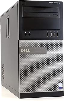 Dell Optiplex 9010 Tower TW High Performance Business Desktop Computer, Intel Quad Core i5-3470 up to 3.6GHz, 8GB Memory, 2TB HDD, DVD, USB 3.0, WiFi, Windows 10 Professional (Renewed)