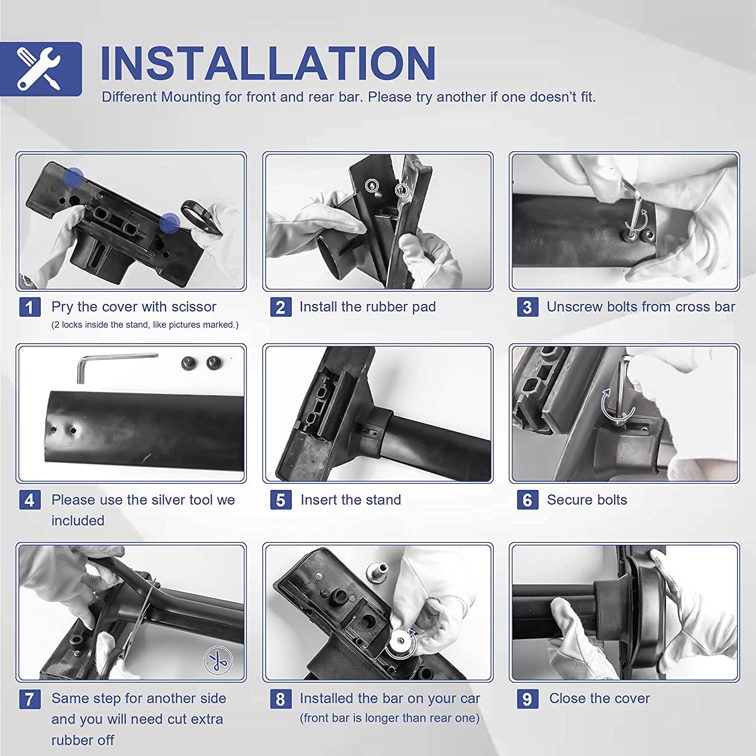MOSTPLUS Roof Rack Cross Bar Rail Compatible with Honda CRV 2007 2008