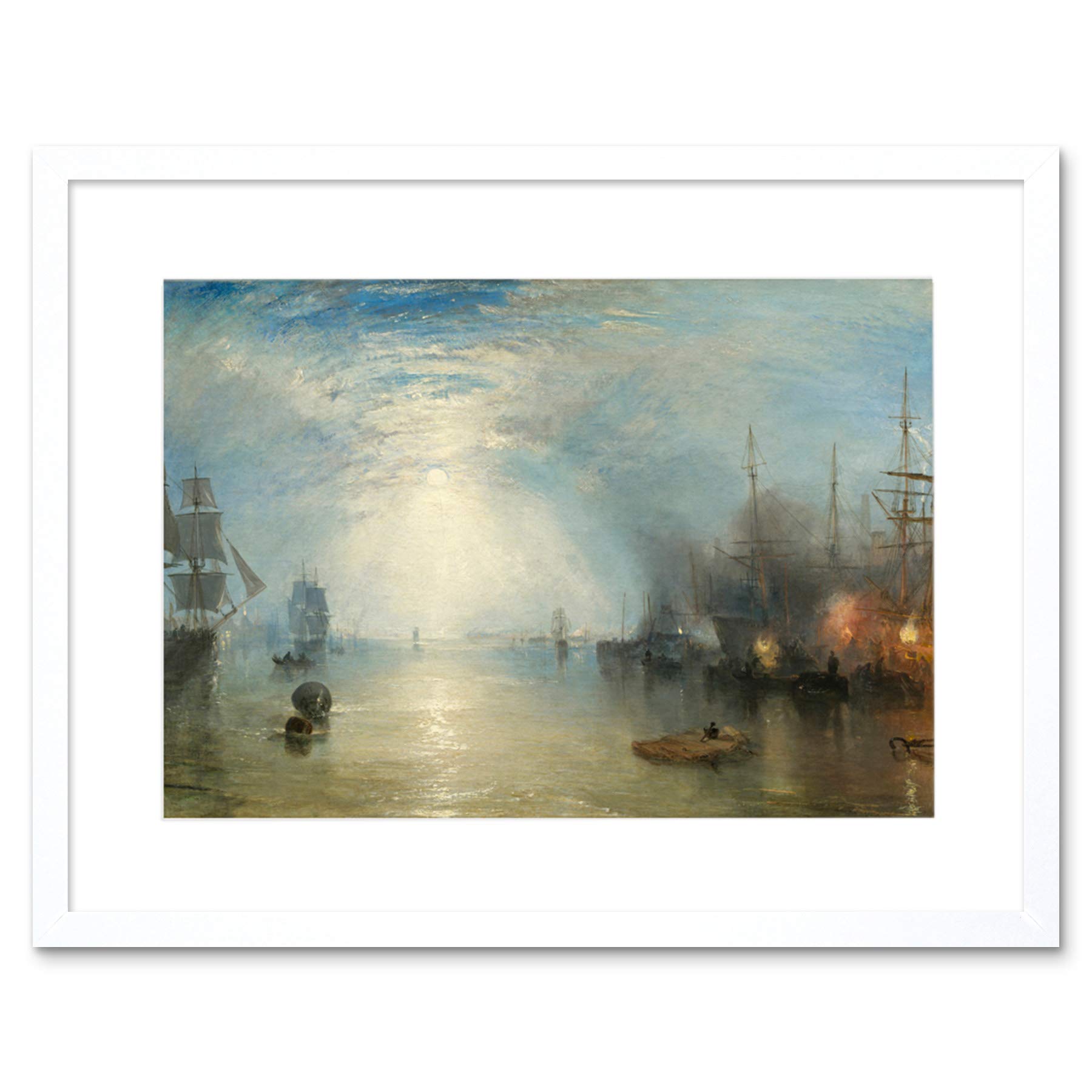 Wee Blue Coo Joseph Mallord William Turner British Keelmen Heaving Coal Framed Wall Art Print