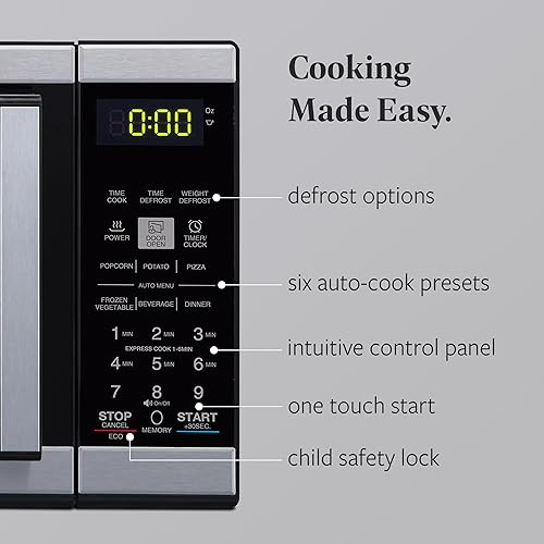 Miniatura 3 de Farberware Horno microondas de encimera de 0.9 pies cúbicos - 900 vatios de potencia, configuración de cocción automática, descongelación, fácil