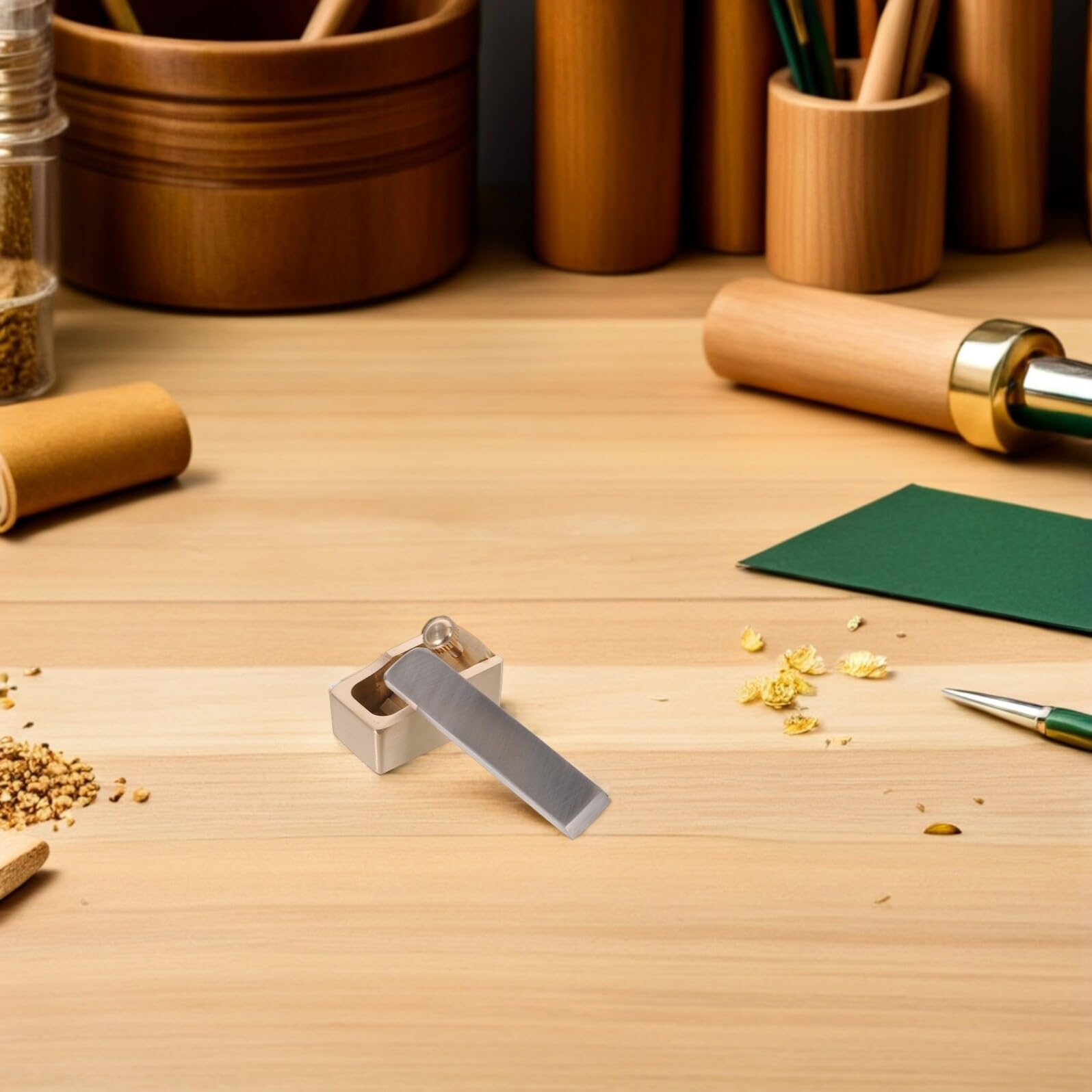 Mini Pialla Manuale in Ottone per Liutaio, per Rifinitura e Modellatura