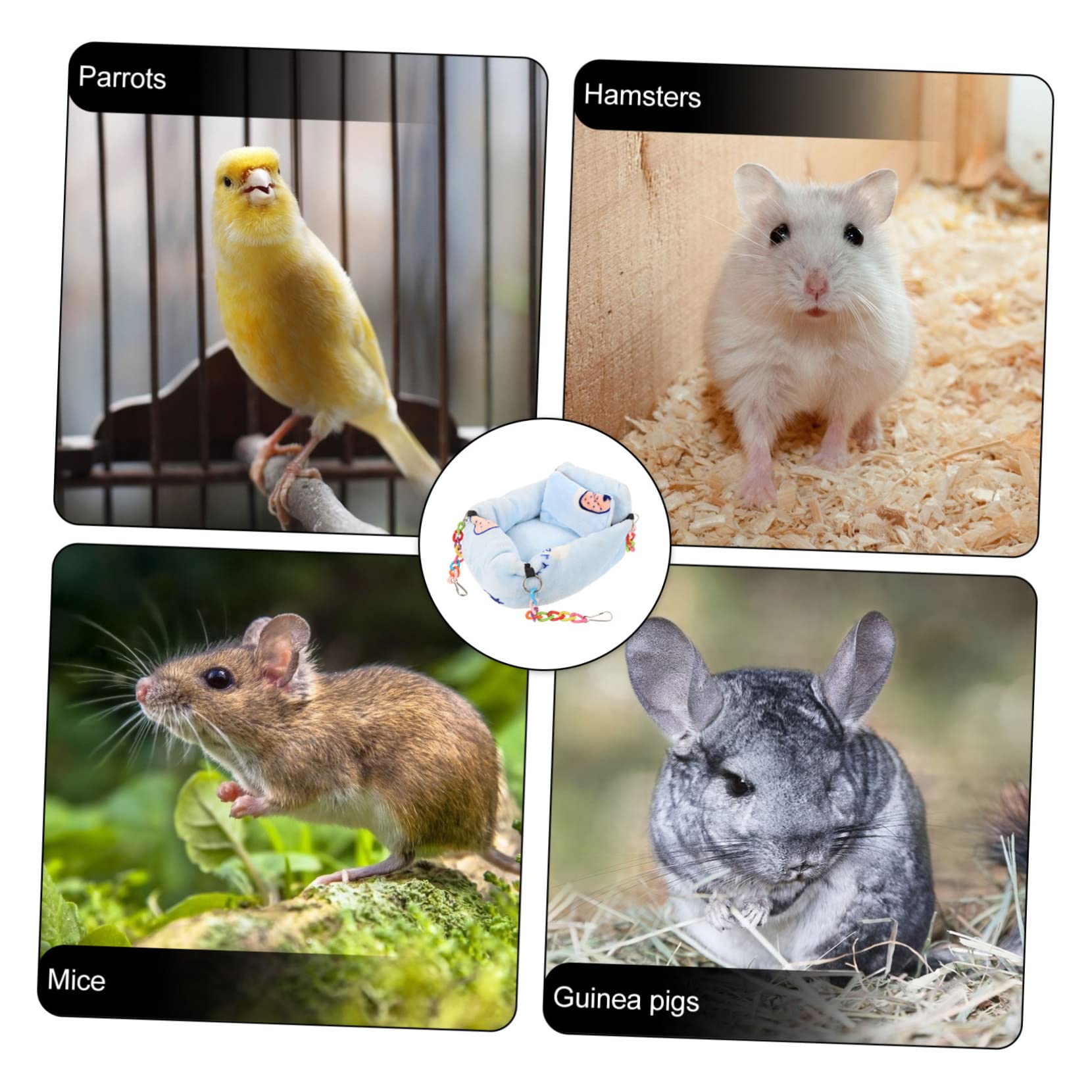 DOITOOL 2stücke Hängematte Für Kleine Haustiere Bunte Hängematte Für Hamster Ratten Und Chinchillas Atmungsaktiv Sicher Und Bequem Für Schlafplätze Und Spielbereiche Im Käfig