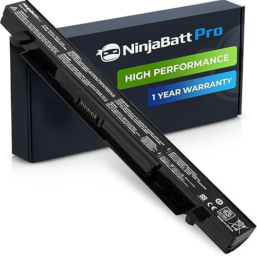 NinjaBatt Batería profesional para Asus A41-X550A A41-X550 R510C X550C X550L X550J R510L X550CA X552E X550V K550L F550V X550A P550C X550EA X550D