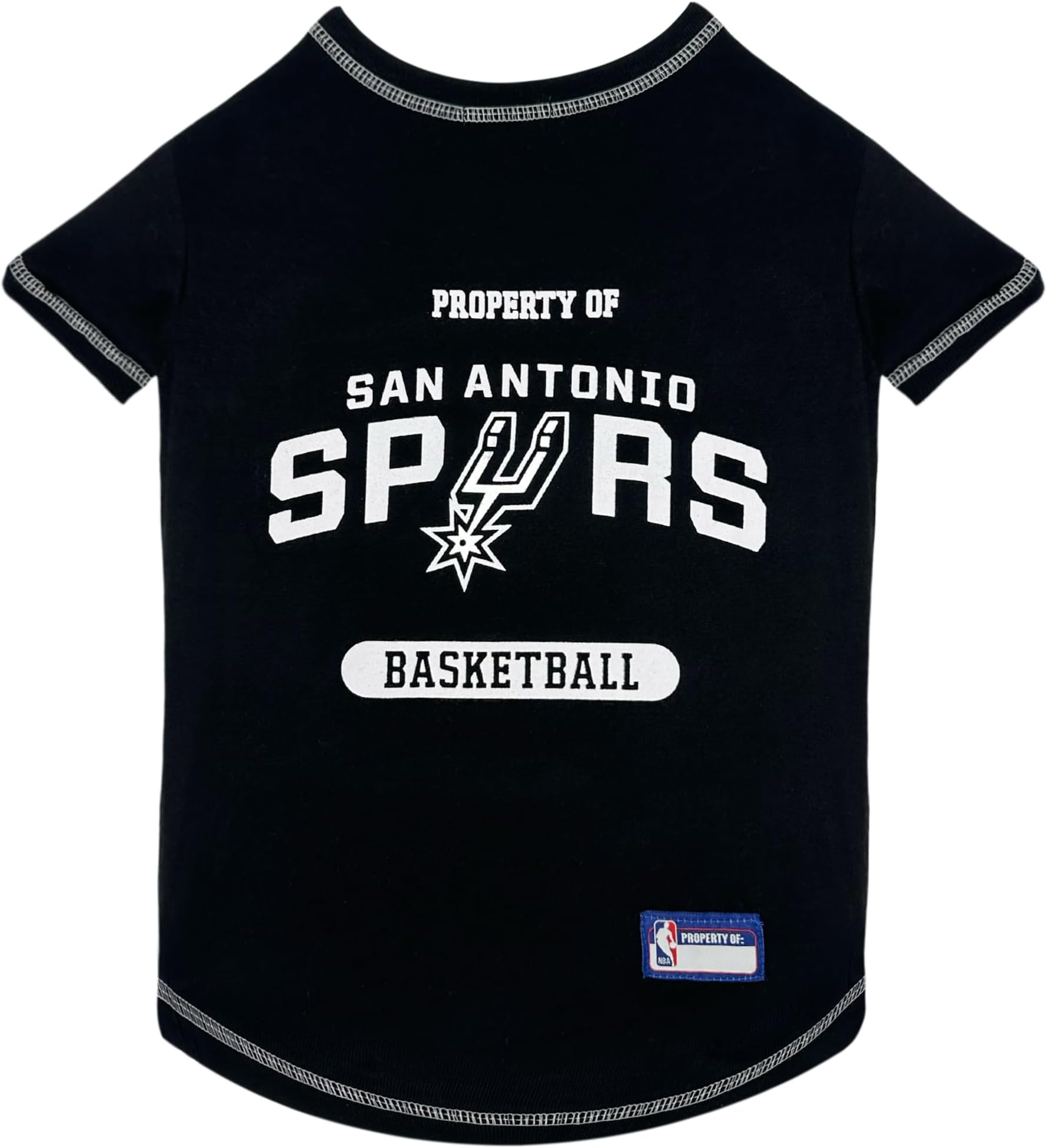 Pets First NBA Licensed Hoodies & T-shirt for Dogs & Cats, SAN Antonio Spurs, Small