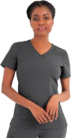 Maevn Matrix Pro Scrubs for Women Layered V-Neck Medical Scrub Top