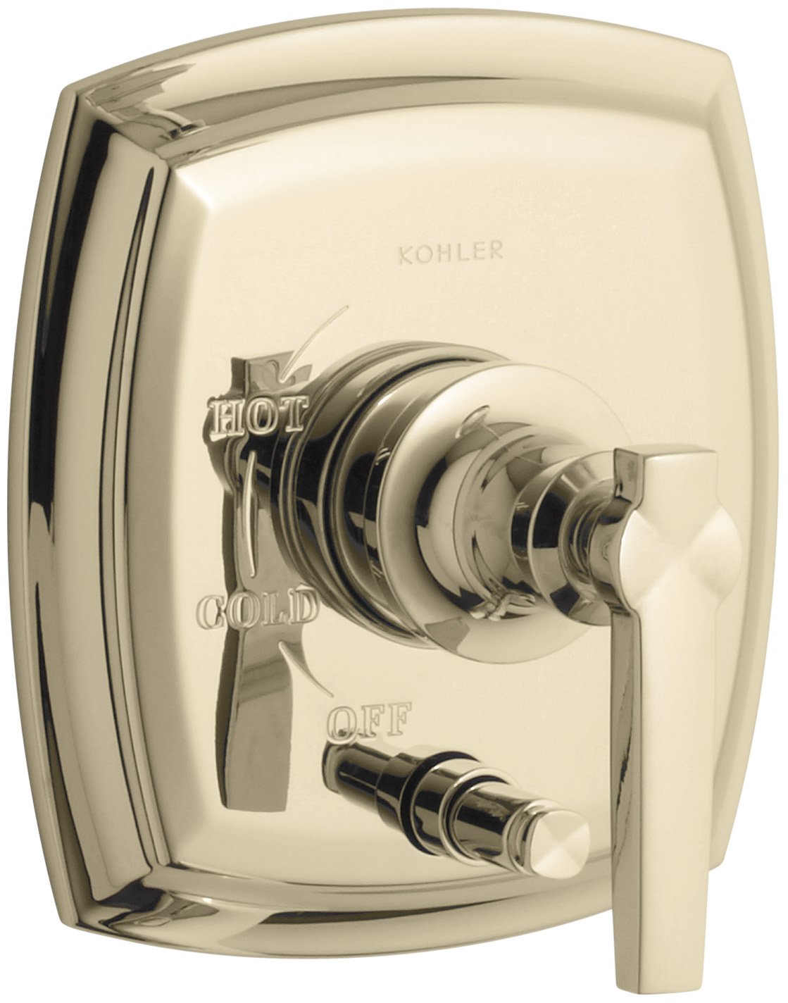 Garniture Rite-Temp KOHLER Margaux avec poignée levier ergonomique en laiton