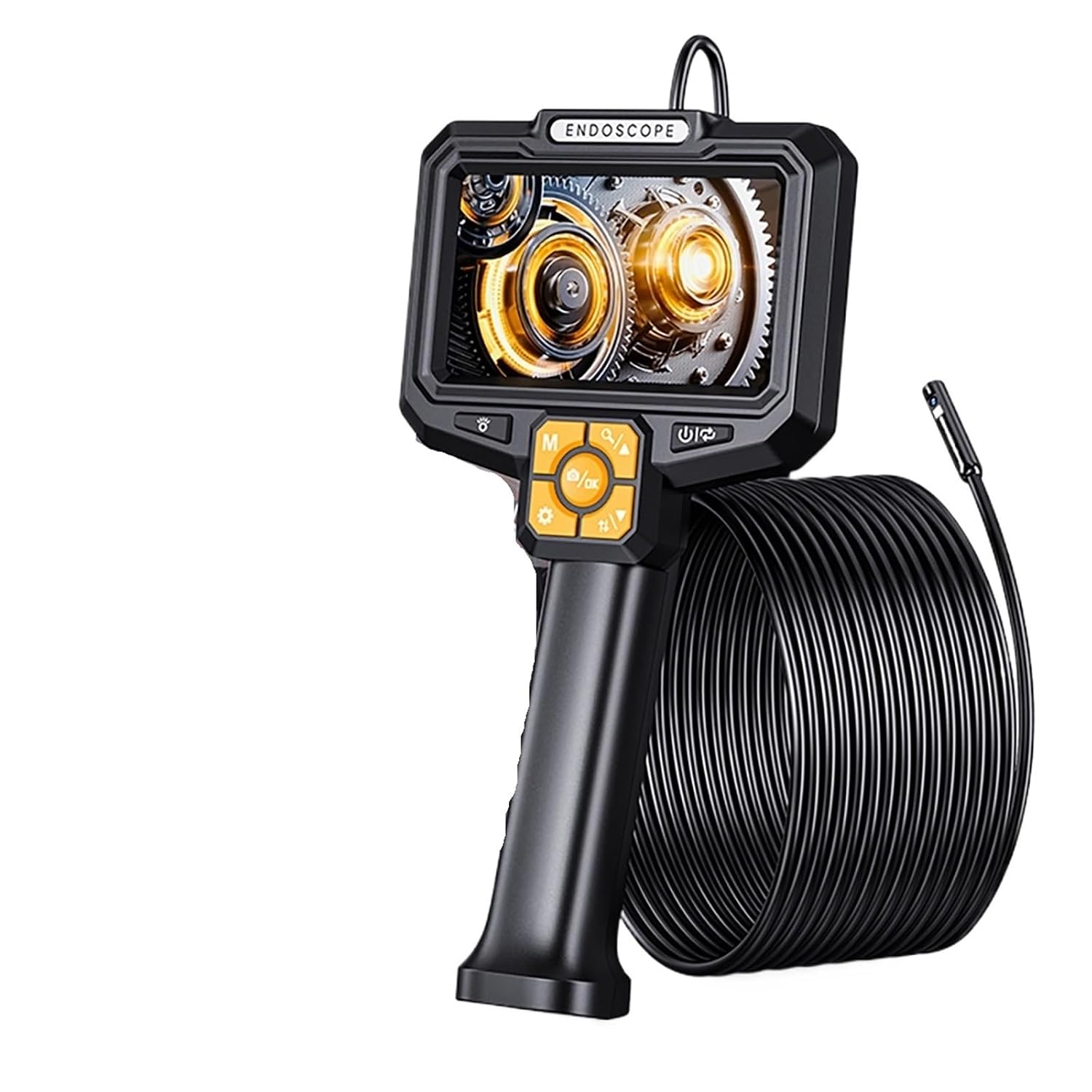 5" Endoscope Camera with Light HD 1080P IP67 Waterproof 8mm Borescope Camera 8 LED(5m)