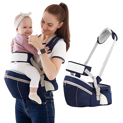 Baby Hip Seat Carrier, Ergonomic Waist Stool For Child Infant With Adjustable Strap Pocket Soft