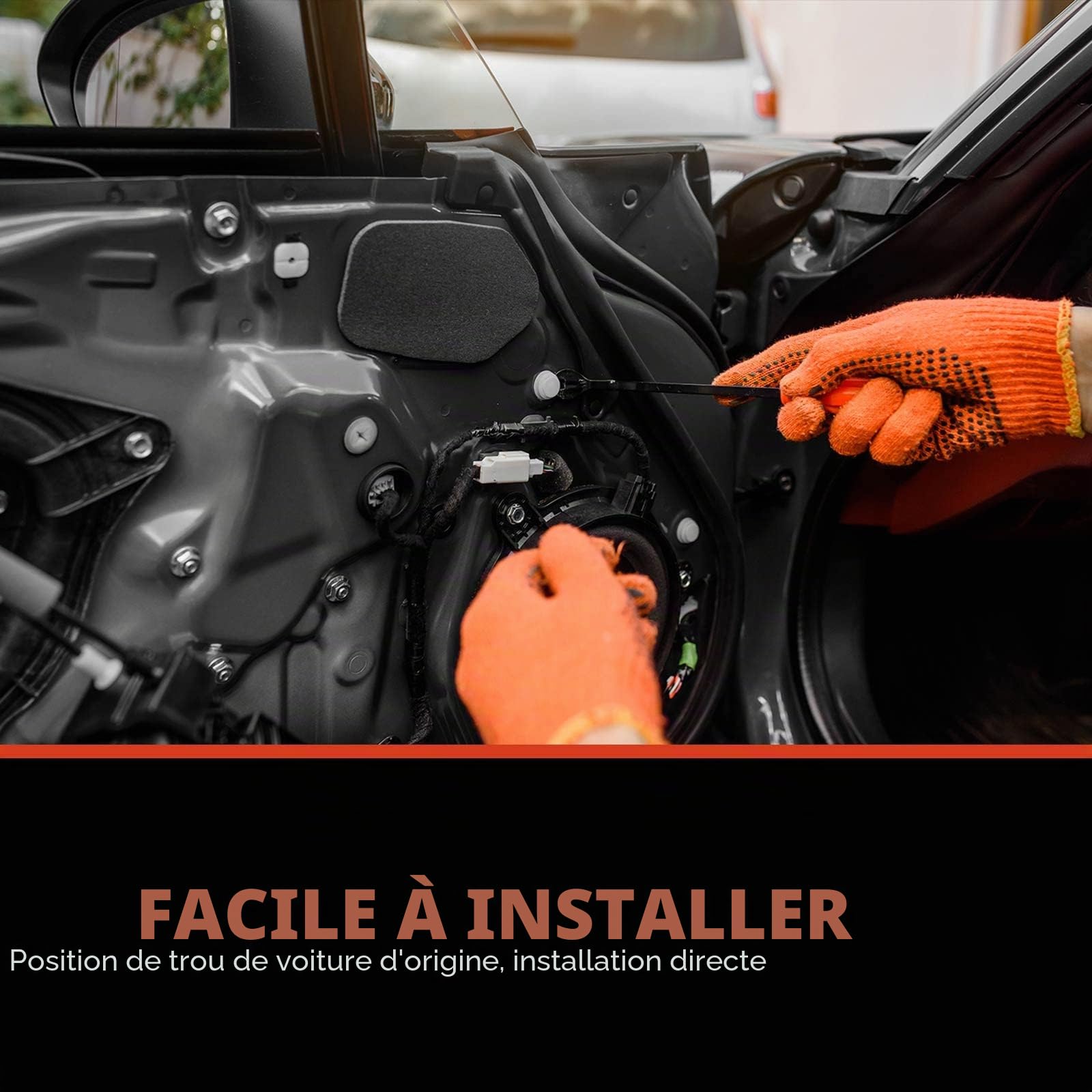 Frankberg Support de poignée de porte de voiture Arrière Gauche Compatible avec X5 E53 3.0d 3.0i 4.4i 4.8is 4.6is 2000-2006 SUV Remplacer# 51228243635