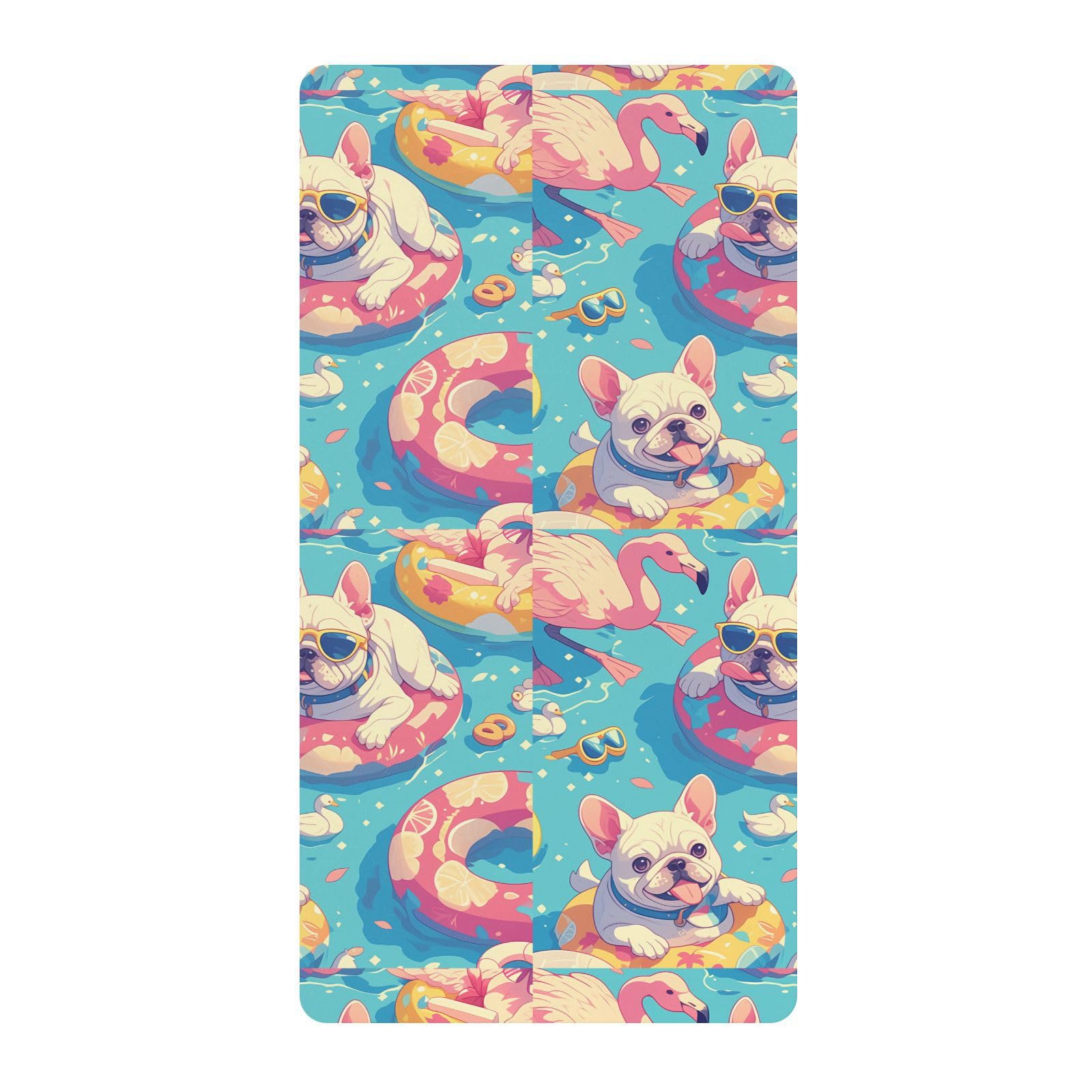 Sábanas de algodón para cuna de bebé con diseño de perros que luchan por la ley, de dibujos animados, cómodas y transpirables para guardería, 1 paquete de sabanas para cuna