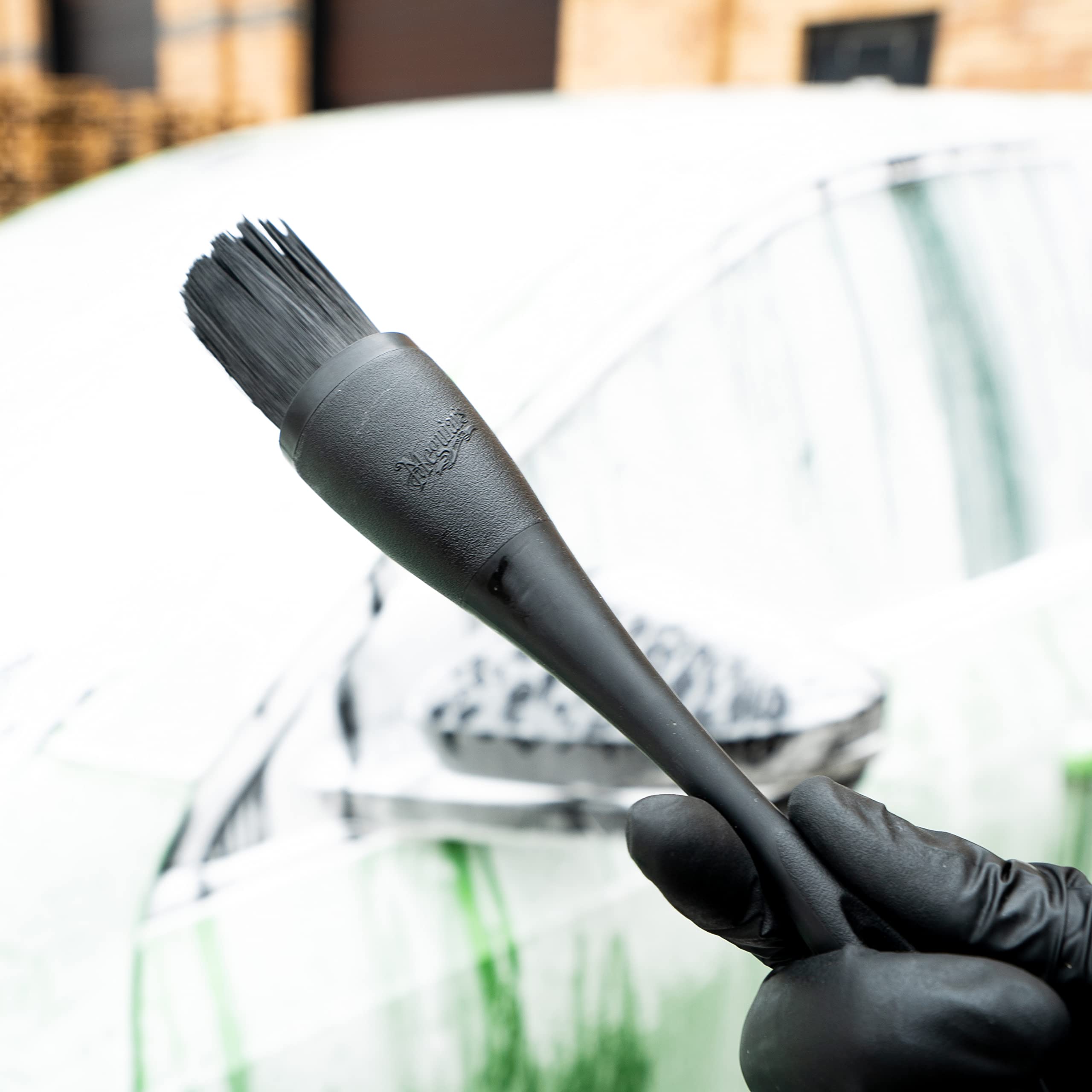 Meguiar's X210500EU Multi-Purpose Brush Medium, uniwersalna szczotka do pielęgnacji samochodu