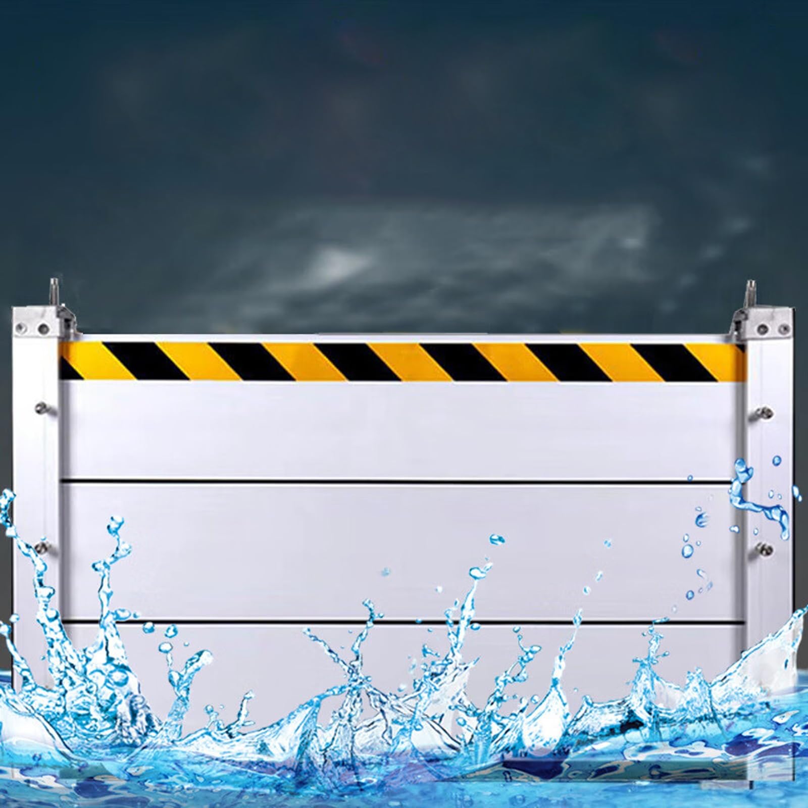 Barrière contre les inondations en aluminium pour sous-sol de maison et garage