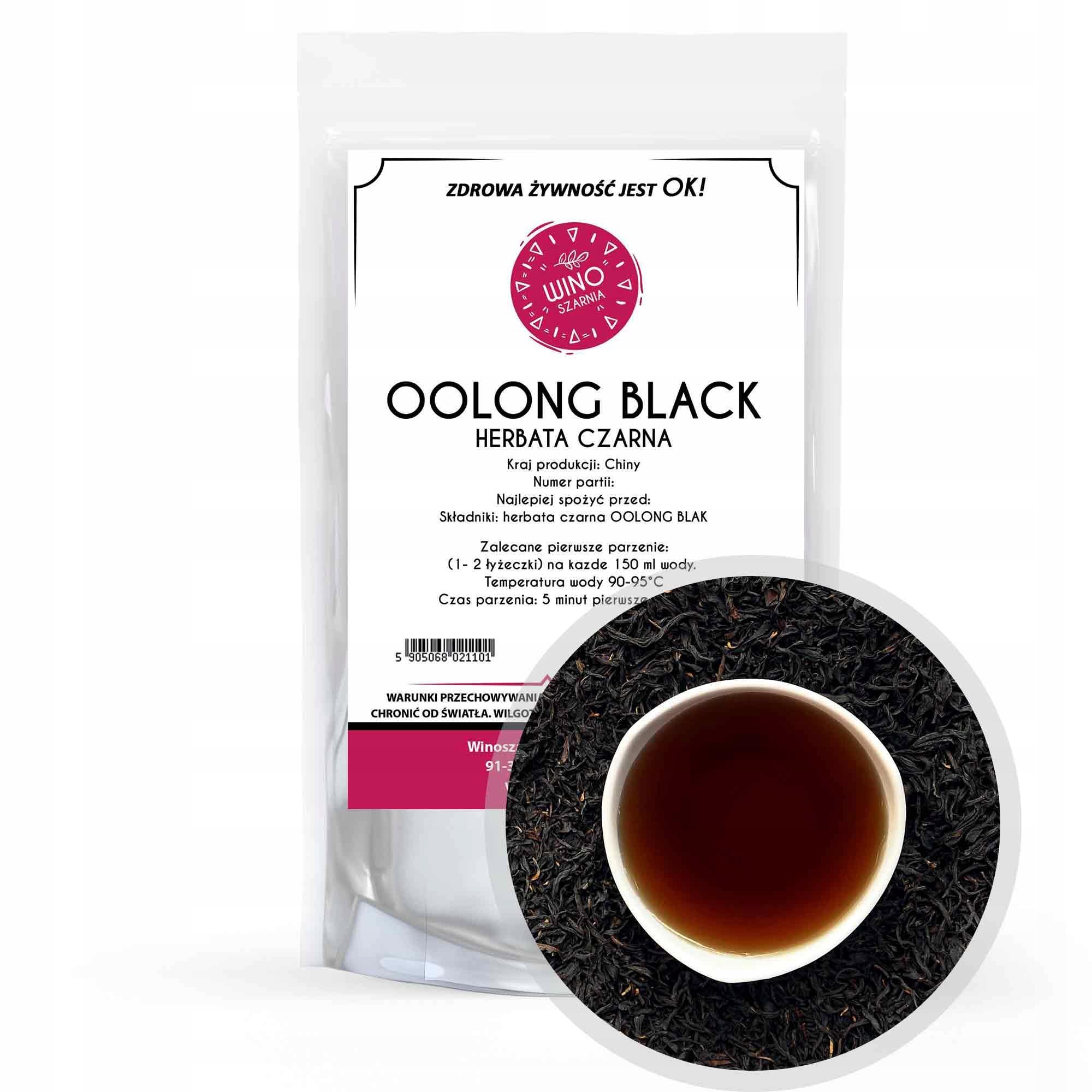 Winoszarnia Schwarzer Oolong Tee (1kg) – XXL Vorratspackung – Seltener Loser Blatt-Tee aus Fujian – Elitärer Guanyin-Stil – Cremige & Fruchtige Noten – Für Mehrfachaufgüsse – Wiederverschließbar