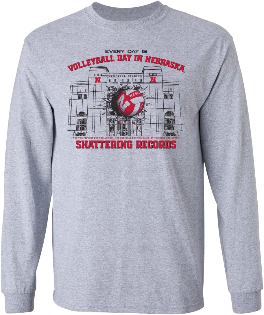 CornBorn Choose Your Design - Nebraska Volleyball Long Sleeve T-Shirts