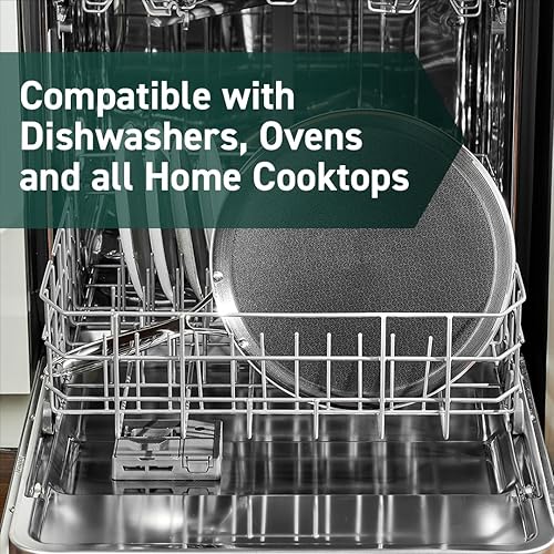 Miniatura 5 de HexClad Plancha híbrida antiadherente de 13 pulgadas, apta para lavavajillas y horno, lista para inducción, compatible con todas las estufas