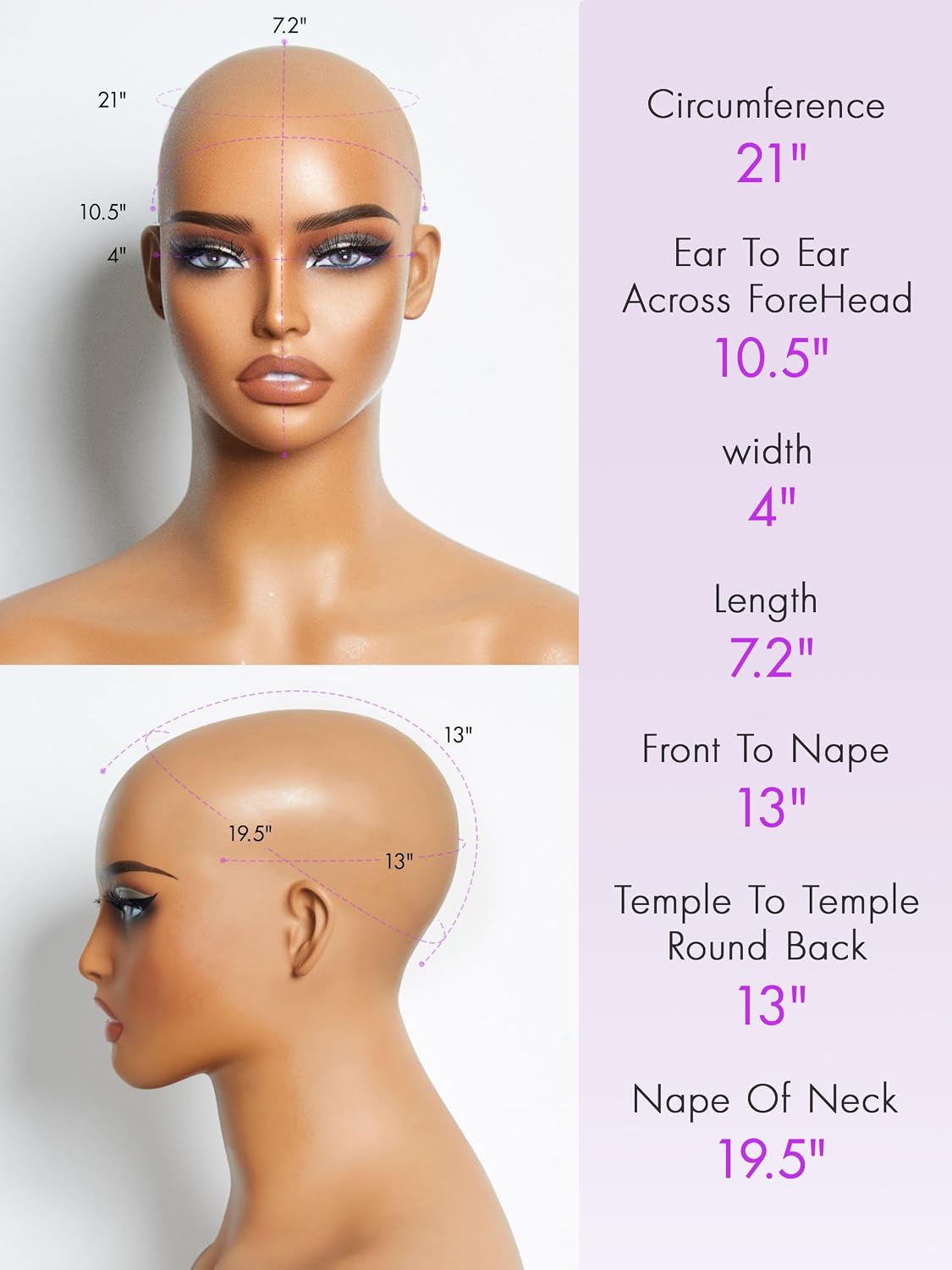 LUVME HAIR 10 Inch Blonde Highlight Short Curly Human Hair Wig Glueless Pre Plucked Left C Parted Ombre Bob Wig, Ready to Go Pre Cut HD Lace Closure Wig