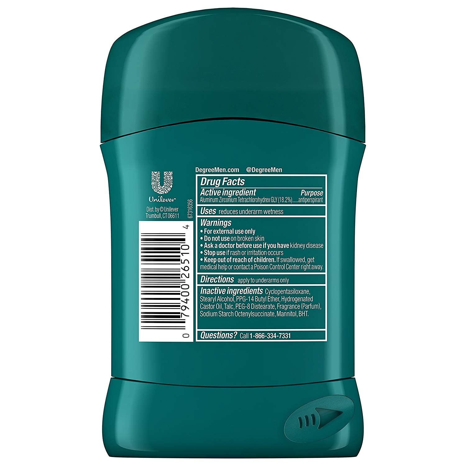 Degree Extreme Blast Original Protection Antiperspirant Stick 1.7 oz (Pack of 10)