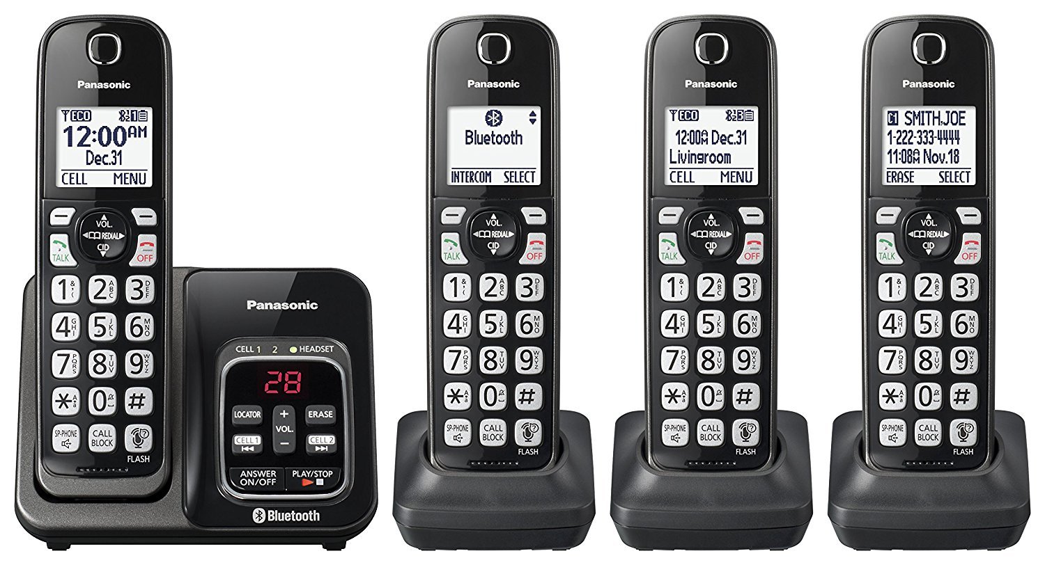 Amazon.com: Panasonic KX-TGD564M Link2Cell Bluetooth Cordless