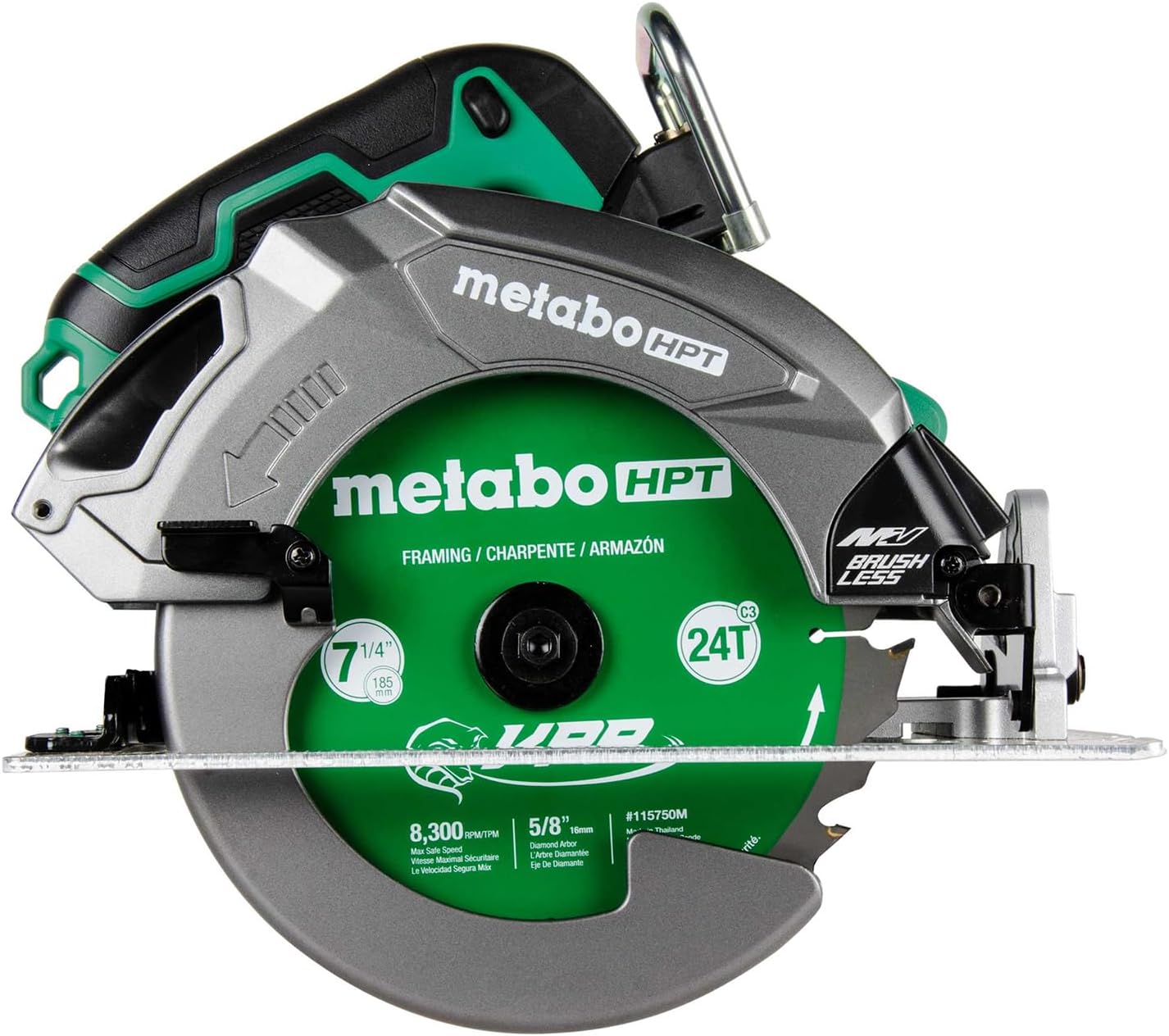 36V MultiVolt 7-1/4" Circular Saw, Torque Boost Technology, High Power and Torque, Visible Cutting Depth Indicator, Lightweight Aluminum Base Plate, Tool Body Only, C3607DBQ4