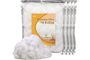 Pillow Fiberfill Stuffing, Fluffy and Soft Cotton Stuffing for Pillows & DIY Crafts, 700g