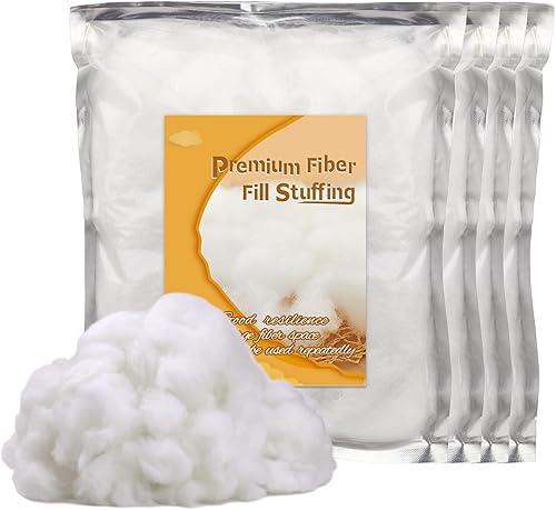 Relleno de fibra de almohada, relleno de fibra de poliéster de 24.6 onzas, relleno de fibra de cojín de poliéster, fibra de relleno de alta